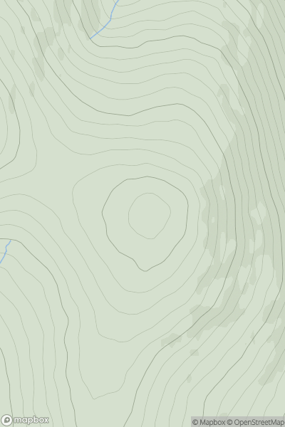 Thumbnail image for Corrig Mountain (An Charraig) showing contour plot for surrounding peak