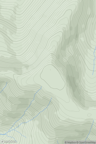 Thumbnail image for Leenaun Hill (An Meall Dubh) showing contour plot for surrounding peak