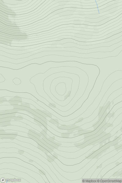 Thumbnail image for Croghan Kinsella (Croghan Mountain) (Cruachan) showing contour plot for surrounding peak