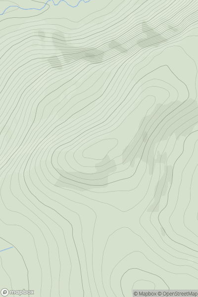 Thumbnail image for Carran (An Carn) showing contour plot for surrounding peak