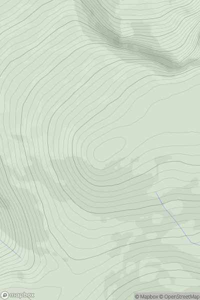 Thumbnail image for Garnedd-goch showing contour plot for surrounding peak