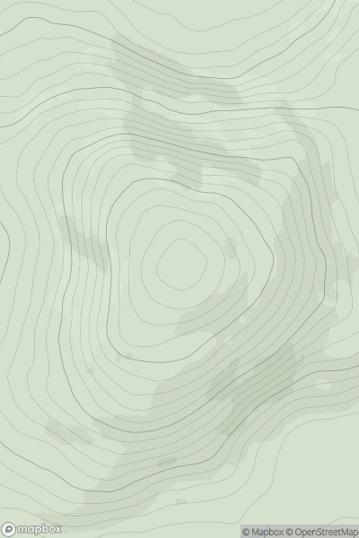 Thumbnail image for Silver Hill (Cruach an Airgid) showing contour plot for surrounding peak