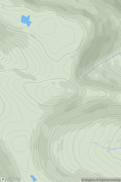 Thumbnail image for Garraun (Maolchnoc) showing contour plot for surrounding peak