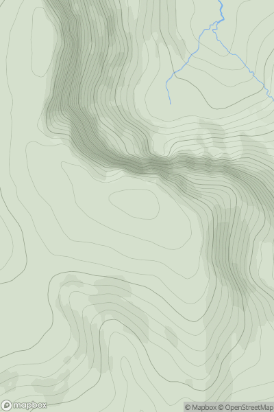 Thumbnail image for Annacoona Top (Slievemore) showing contour plot for surrounding peak