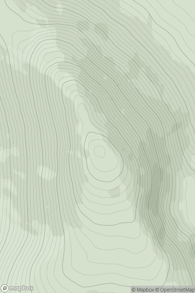 Thumbnail image for Bengorm (An Bhinn Ghorm) showing contour plot for surrounding peak