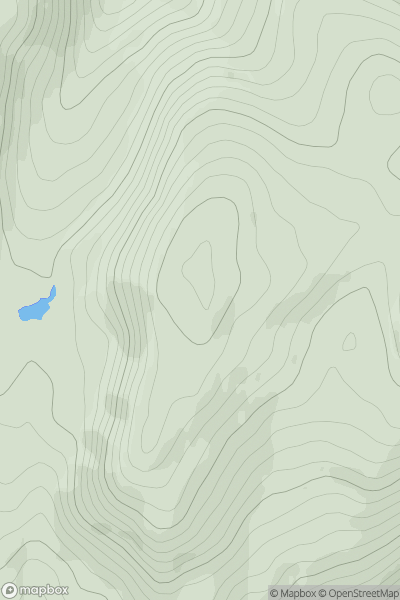 Thumbnail image for Croaghnageer (Cruach na gCaor) showing contour plot for surrounding peak