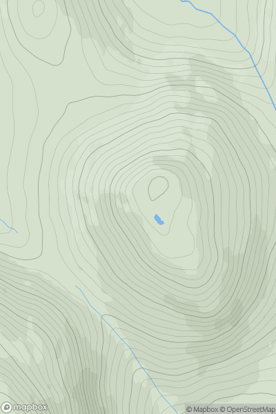 Thumbnail image for Slievemoughanmore showing contour plot for surrounding peak