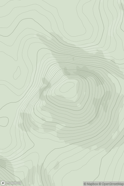 Thumbnail image for Mackoght (Wee Errigal) (Mac Uchta) showing contour plot for surrounding peak