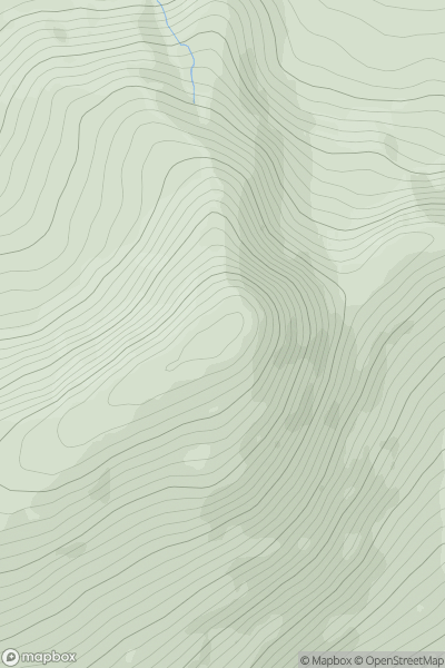 Thumbnail image for Eagles Hill (An Bhinn Riabhach) showing contour plot for surrounding peak