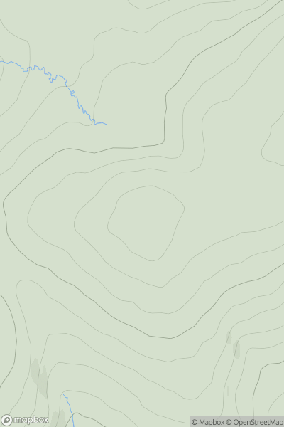 Thumbnail image for Knockalongy (Cnoc na Loinge) showing contour plot for surrounding peak