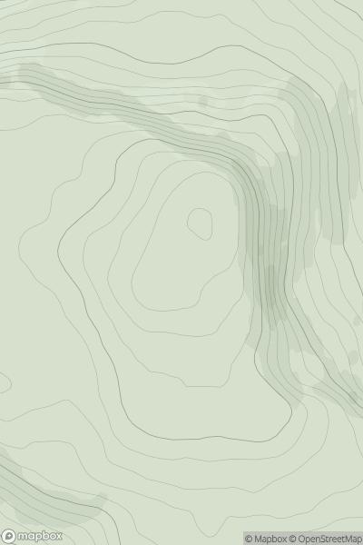 Thumbnail image for The Playbank (Slievenakilla) showing contour plot for surrounding peak