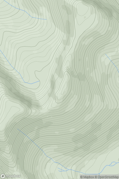 Thumbnail image for Mynydd Drws-y-coed showing contour plot for surrounding peak