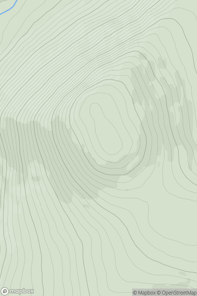 Thumbnail image for Moylenanav (Maol na nDamh) showing contour plot for surrounding peak