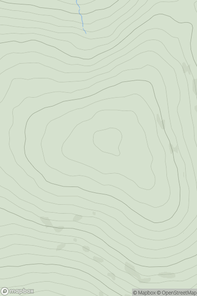 Thumbnail image for Two Rock Mountain (Fairy Castle) (Sliab Lecga) showing contour plot for surrounding peak