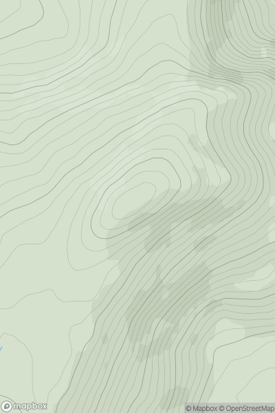 Thumbnail image for Nowen Hill (Cnoc na nAbhann) showing contour plot for surrounding peak