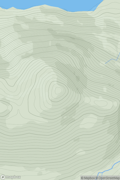 Thumbnail image for Torc Mountain (Sliabh Torc) showing contour plot for surrounding peak