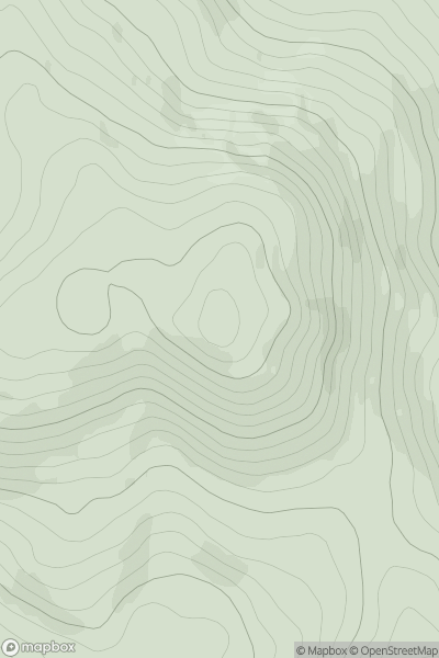 Thumbnail image for Slieve Croob (Sliabh Cruibe) showing contour plot for surrounding peak