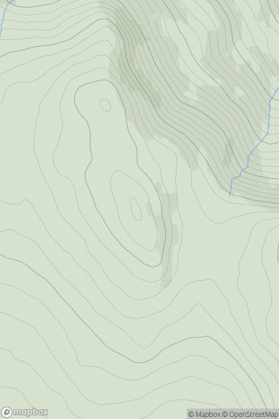 Thumbnail image for Seefin Mountain W Top (Seefin Mountain) (Sui Finn) showing contour plot for surrounding peak