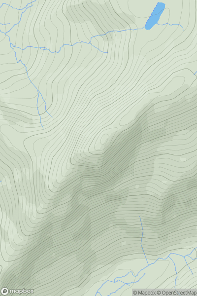 Thumbnail image for Cnicht showing contour plot for surrounding peak