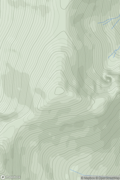Thumbnail image for Stob an Fhuarain showing contour plot for surrounding peak