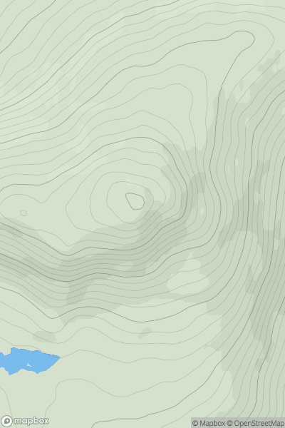 Thumbnail image for Carnaween (Carn na nEan) showing contour plot for surrounding peak