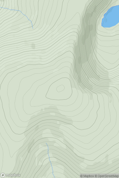 Thumbnail image for Sliabh an Iolair (Mount Eagle) showing contour plot for surrounding peak