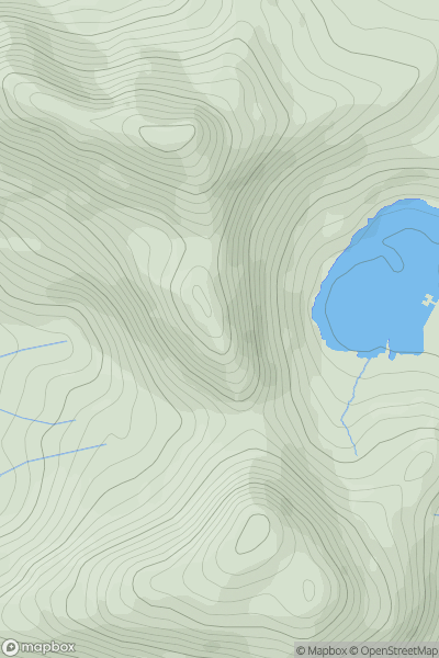 Thumbnail image for Craigysgafn showing contour plot for surrounding peak