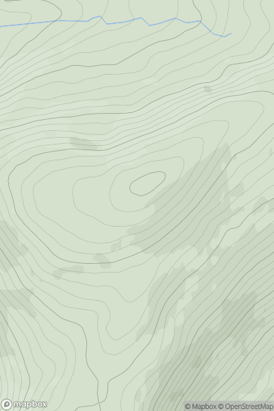 Thumbnail image for Knocknagorraveela (Cnoc na gCorrmhiolta) showing contour plot for surrounding peak