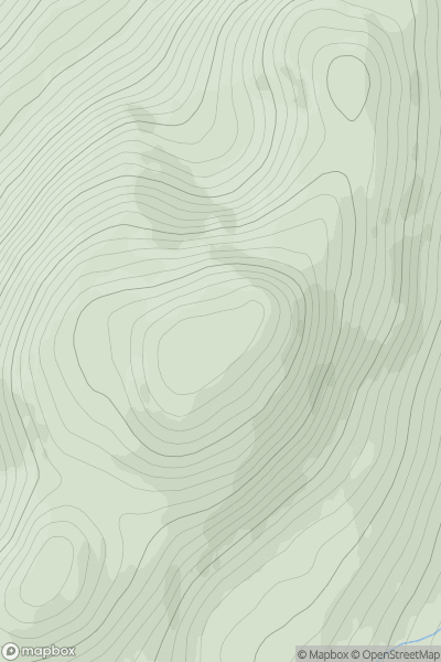 Thumbnail image for Raghtin More (Reachtain Mhor) showing contour plot for surrounding peak