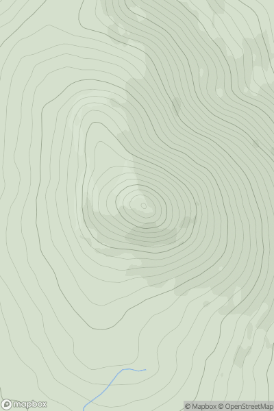 Thumbnail image for Great Sugar Loaf (O Cualann) showing contour plot for surrounding peak