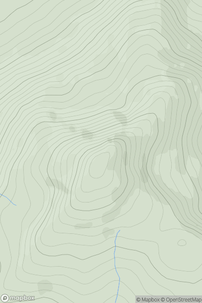 Thumbnail image for Bulbin (Cnoc Bulaba) showing contour plot for surrounding peak