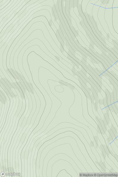 Thumbnail image for Carnedd y Ddelw showing contour plot for surrounding peak