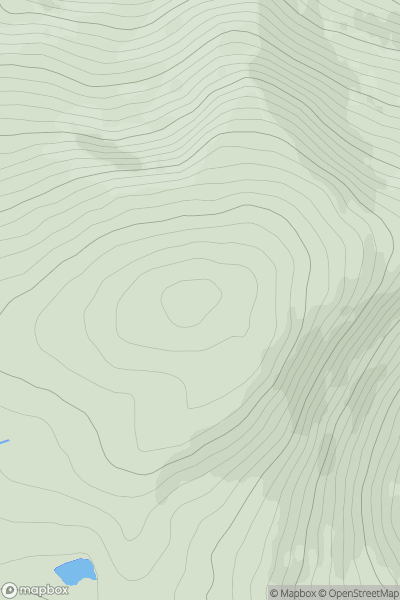 Thumbnail image for Mullaghmesha (Mullach Meise) showing contour plot for surrounding peak