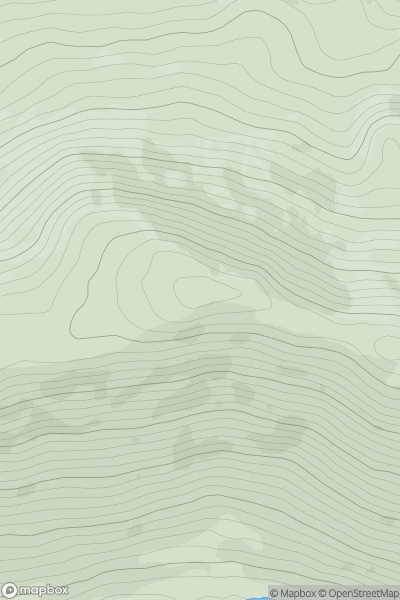 Thumbnail image for Silvermine Mountains West Top (Silvermine Mountain) (Sliabh an Airgid) showing contour plot for surrounding peak