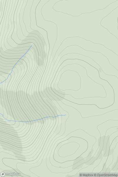 Thumbnail image for Slievemartin (Sliabh Martain) showing contour plot for surrounding peak