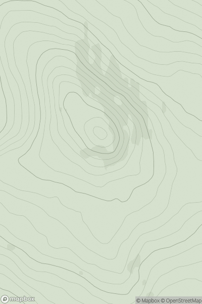 Thumbnail image for Crohaun (Cruachan Deiseach) showing contour plot for surrounding peak