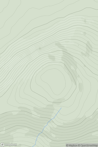 Thumbnail image for Scalp Mountain (An Scailp) showing contour plot for surrounding peak
