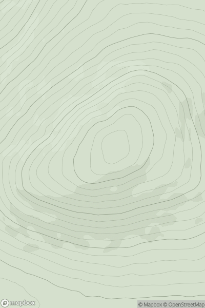 Thumbnail image for Mullaghash (Mullach Aise) showing contour plot for surrounding peak