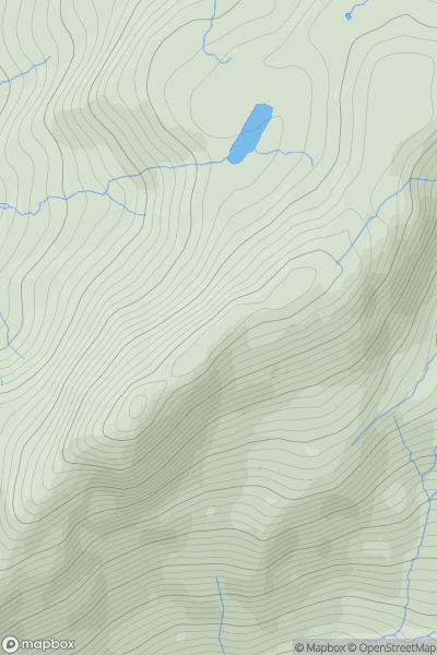 Thumbnail image for Cnicht North Top showing contour plot for surrounding peak