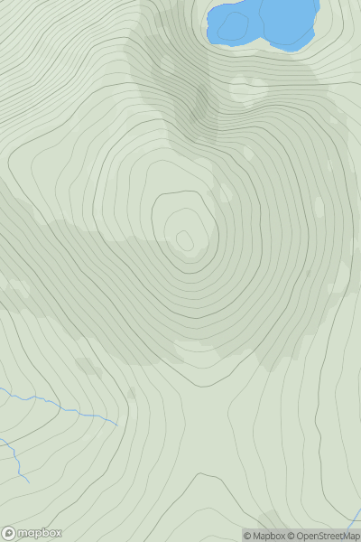 Thumbnail image for Cummeen (Sliabh an Choimin) showing contour plot for surrounding peak