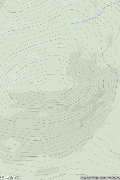 Thumbnail image for Douce Mountain (Damhais) showing contour plot for surrounding peak