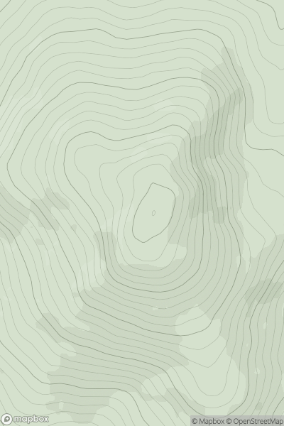 Thumbnail image for Doughill Mountain (Duchoill) showing contour plot for surrounding peak