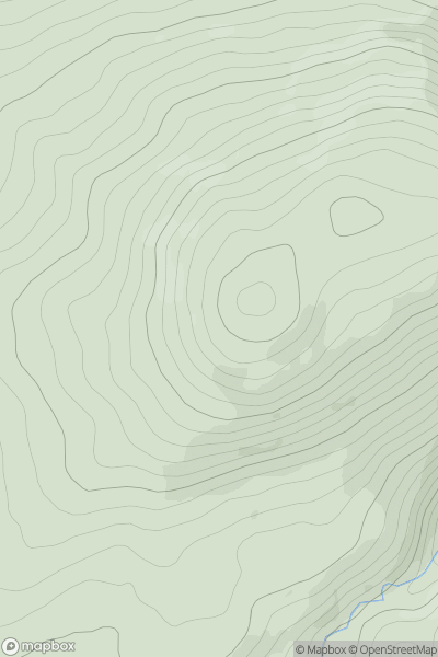 Thumbnail image for Cooneen Hill (Cnoc an Chuainin) showing contour plot for surrounding peak
