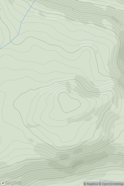 Thumbnail image for Crockauns (Na Crocain) showing contour plot for surrounding peak