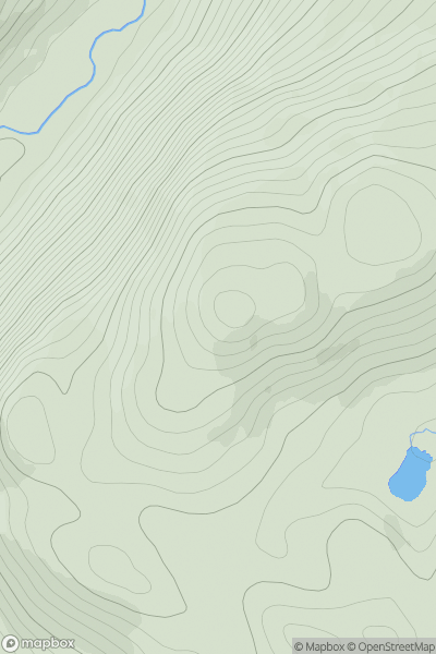 Thumbnail image for Cruach Eoghanach (Croaghonagh) (Barnesmore) showing contour plot for surrounding peak