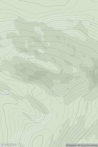 Thumbnail image for Binn Ghuaire (Diamond Hill) showing contour plot for surrounding peak