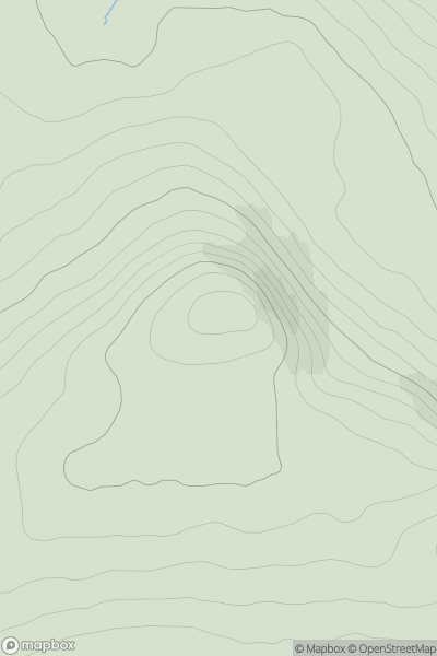 Thumbnail image for Thur Mountain (An Tor) showing contour plot for surrounding peak