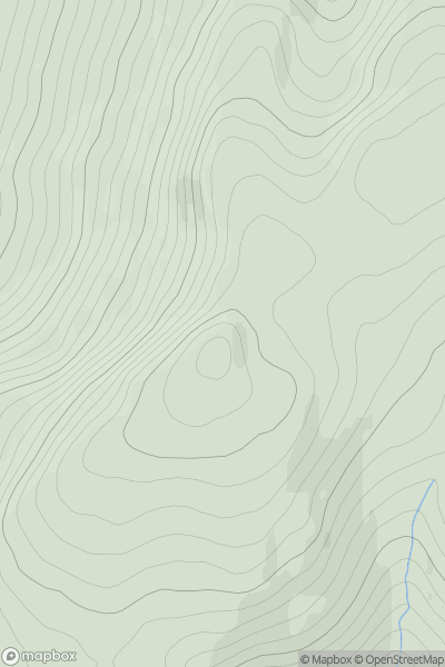 Thumbnail image for Croaghmoyle (An Chruach Mhaol) showing contour plot for surrounding peak