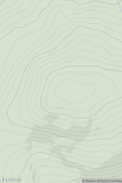 Thumbnail image for Buailte Padraig (Boultypatrick) showing contour plot for surrounding peak