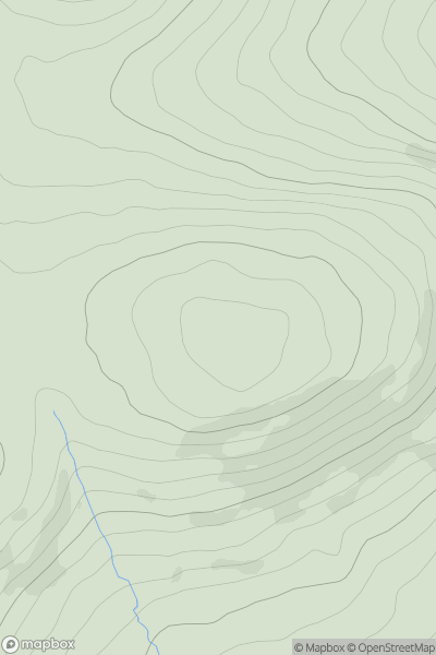 Thumbnail image for Knocknaskagh (Cnoc na Sceach) showing contour plot for surrounding peak